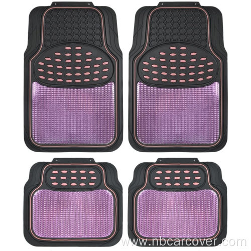 Metallic Rubber Floor Mats for Car SUV Truck